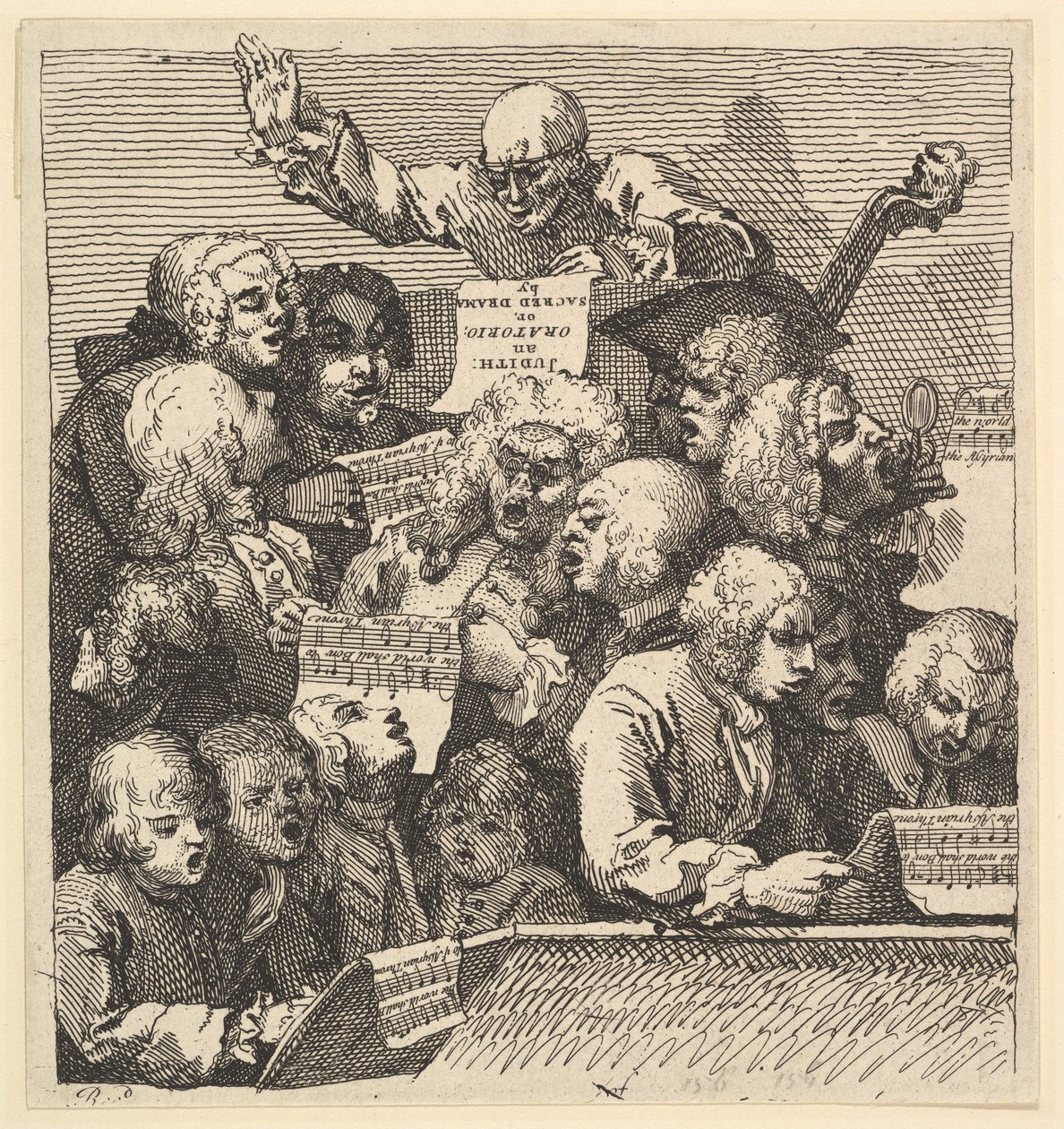 Un coro de cantantes, o El oratorio de William Hogarth