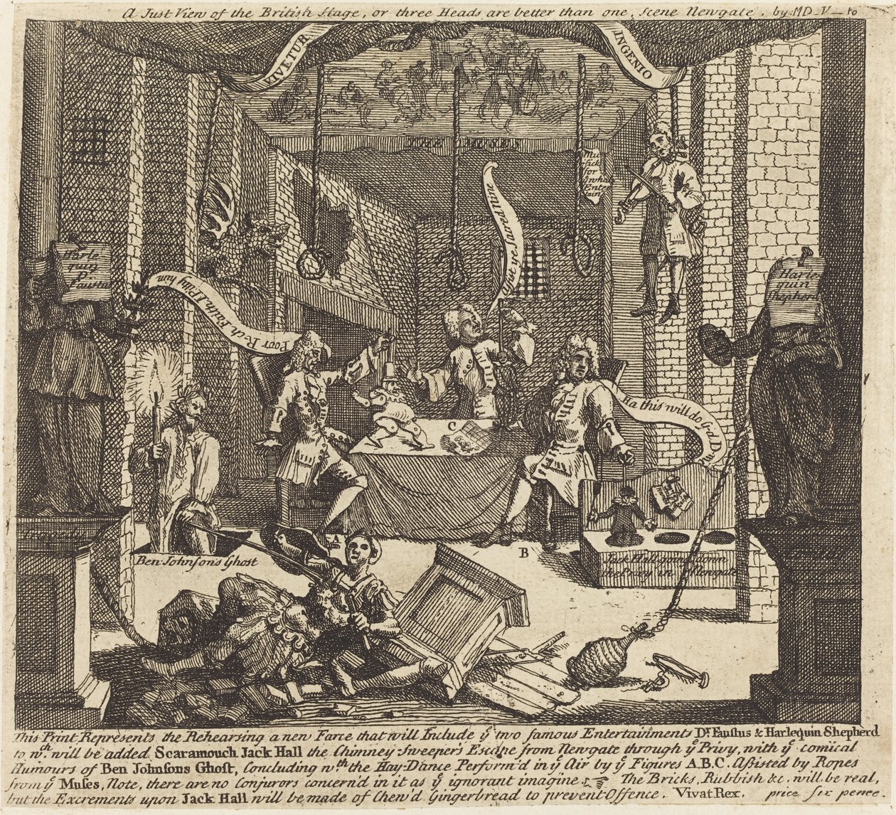 Una vista justa del escenario británico de William Hogarth