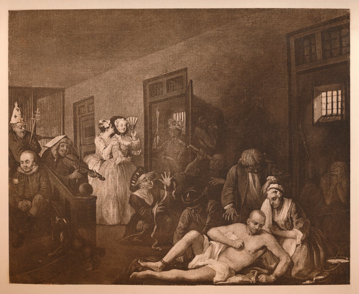 La carrera de un libertino - 8: El manicomio de William Hogarth