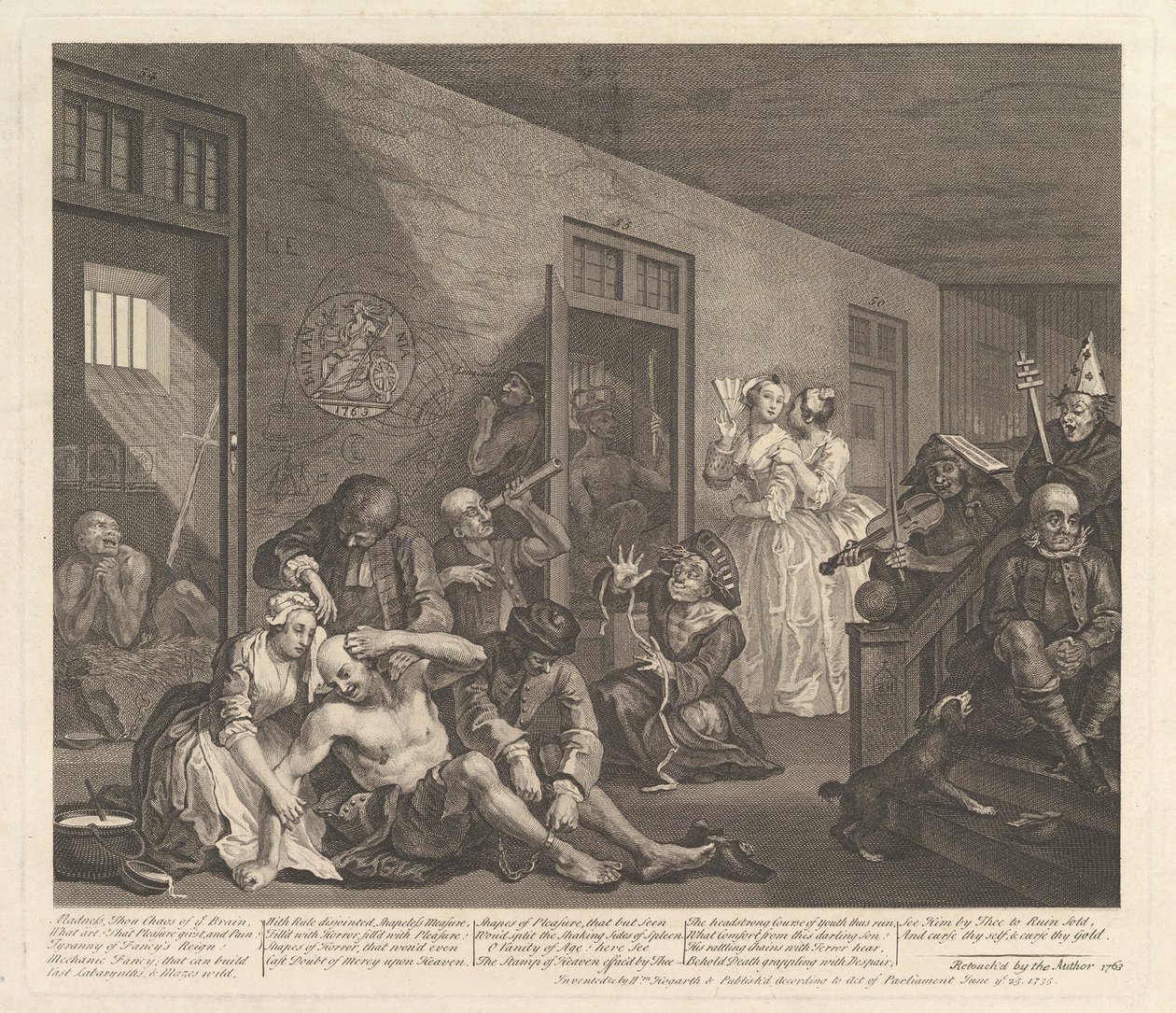El Progreso de un Libertino, Lámina 8 de William Hogarth