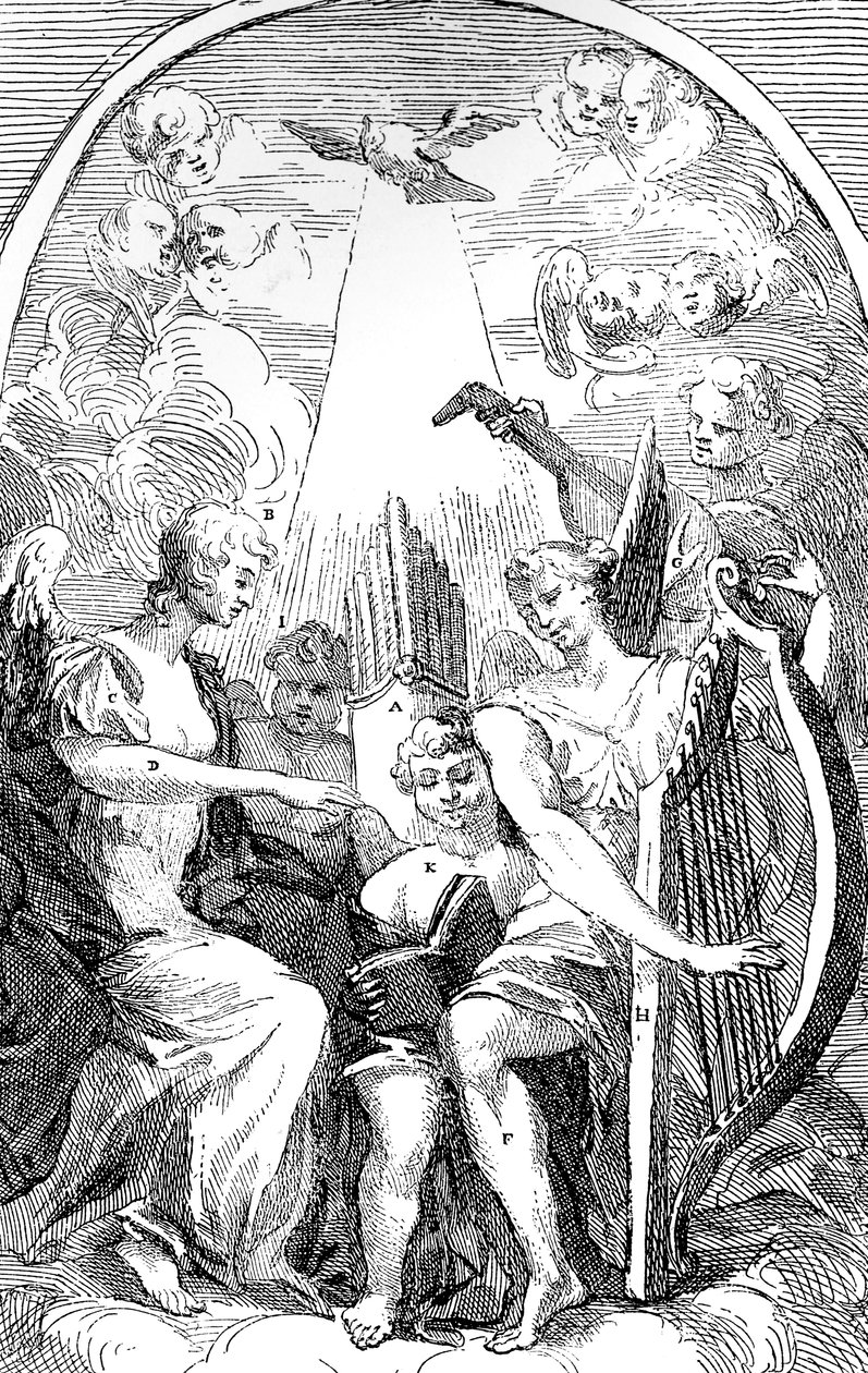 Una sátira sobre el retablo de Kent en la iglesia de St Clement Danes, Westminster, 1725 de William Hogarth