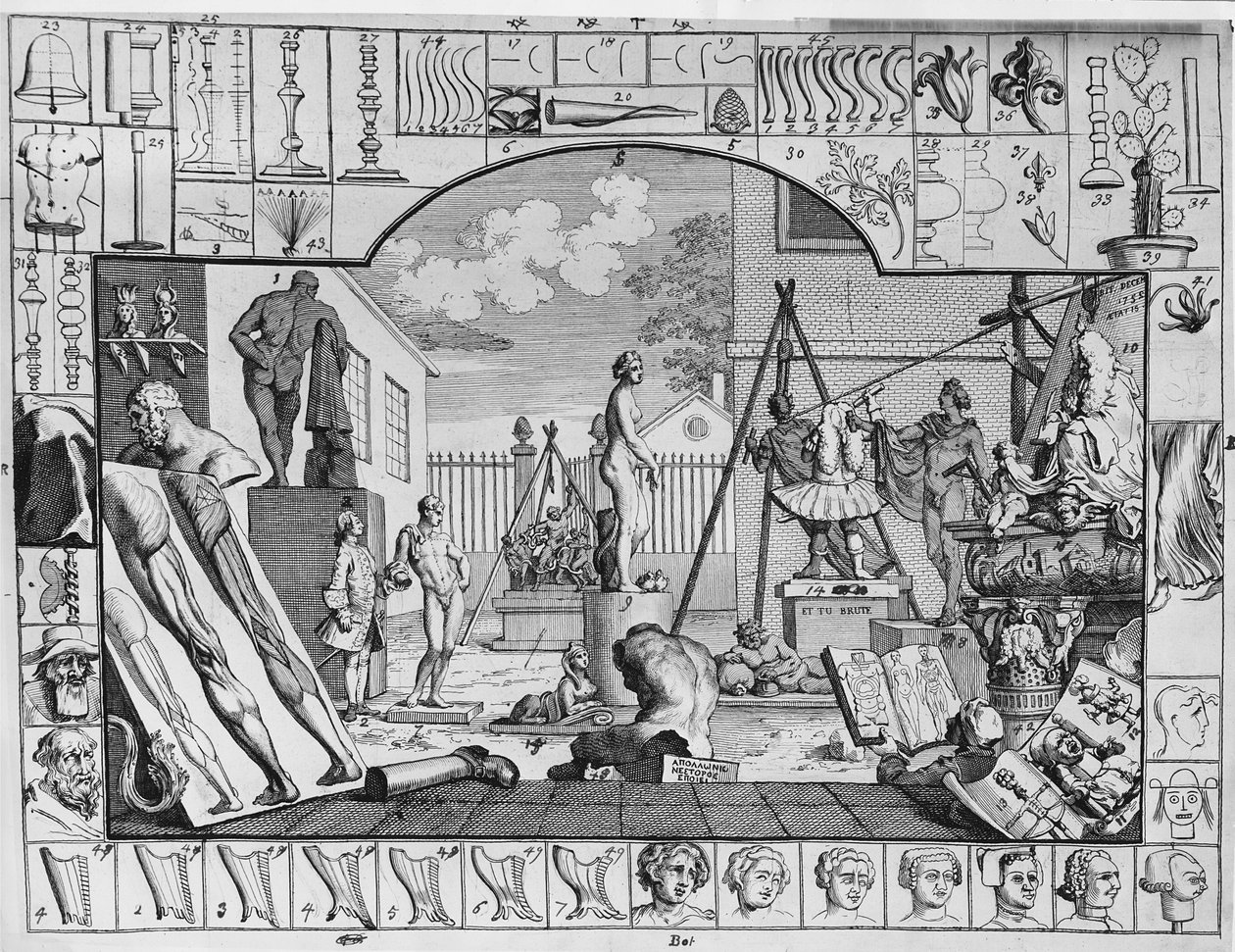Análisis de la Belleza, Placa 1, 1753 de William Hogarth