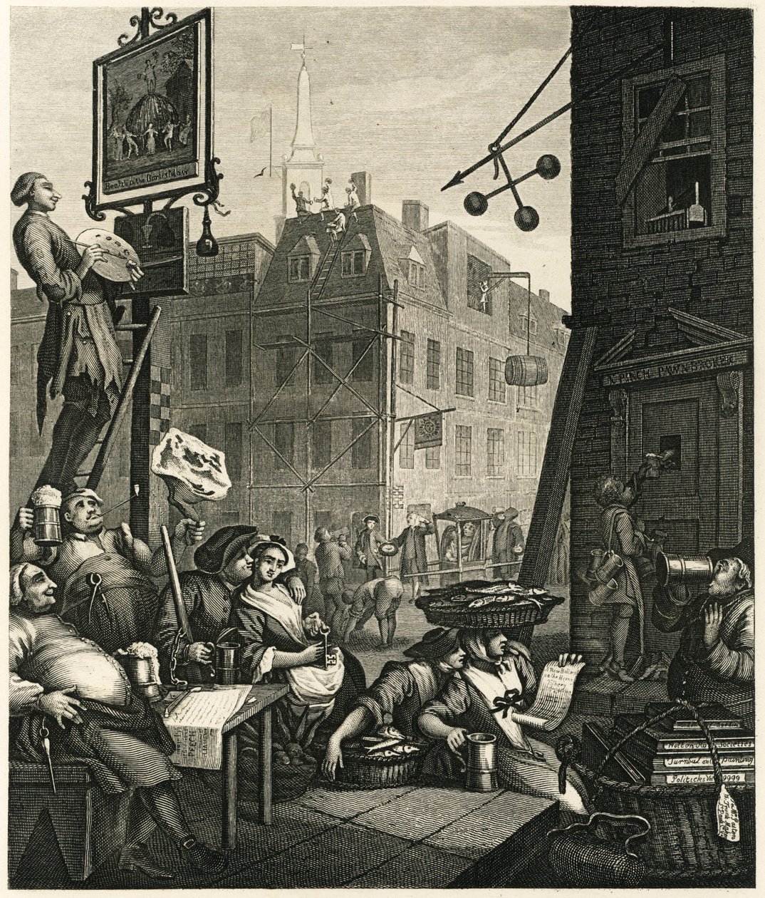 Calle de la Cerveza de William Hogarth