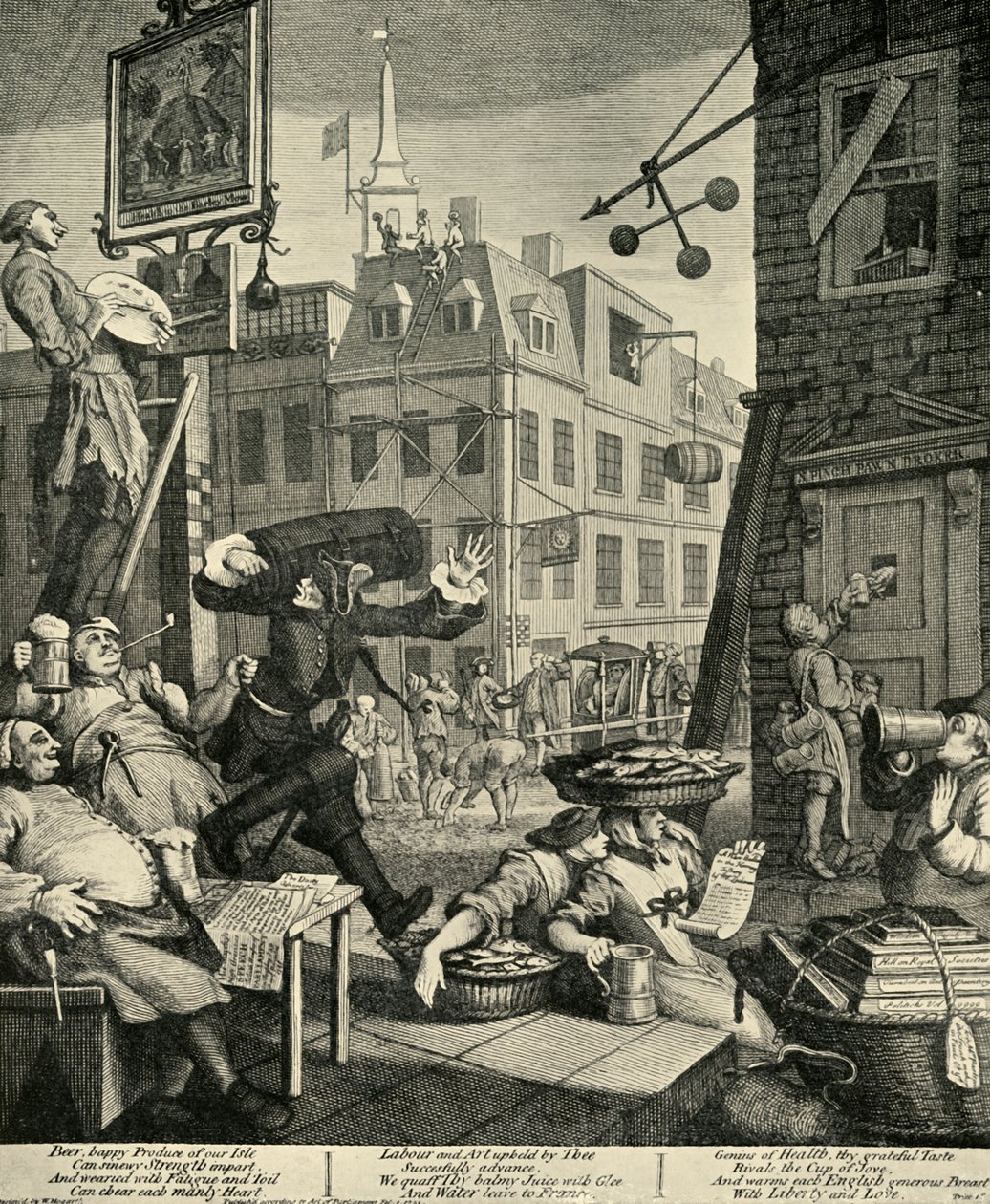 Calle de la Cerveza, 1751, 1925 de William Hogarth