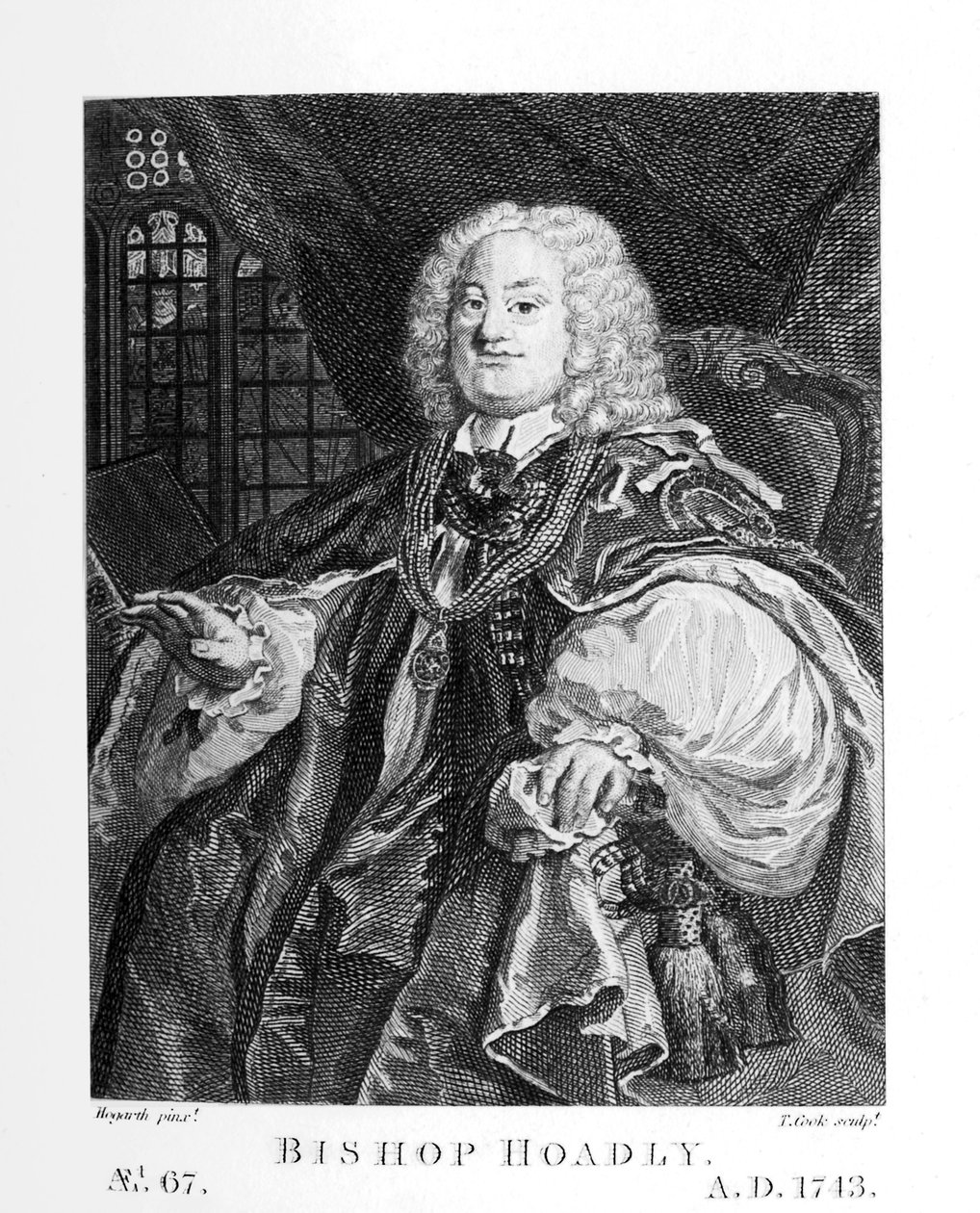 Obispo Hoadly por William Hogarth de William Hogarth