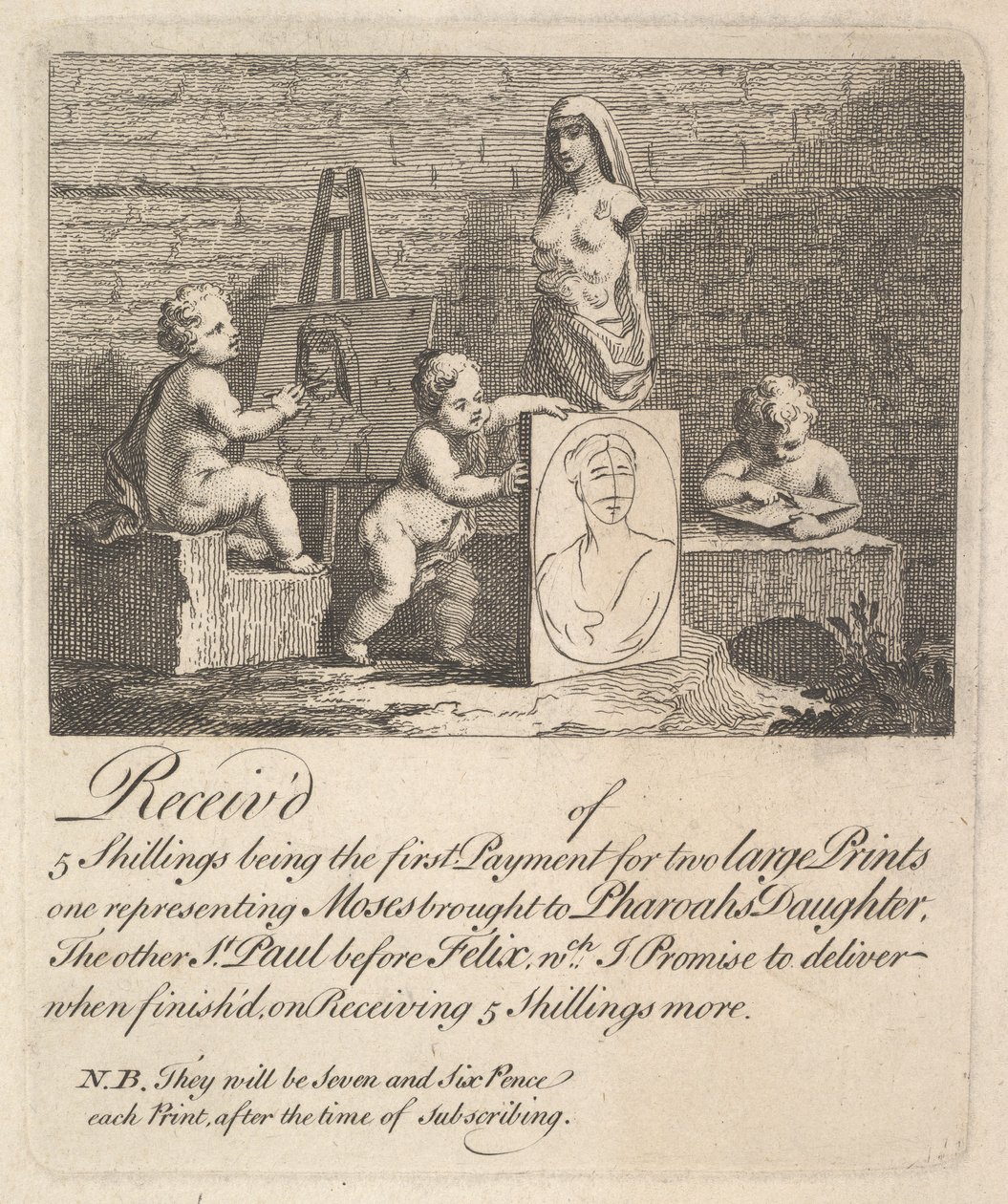 Niños espiando a la naturaleza de William Hogarth