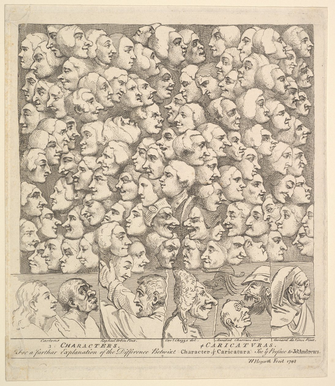 Personajes y caricaturas de William Hogarth