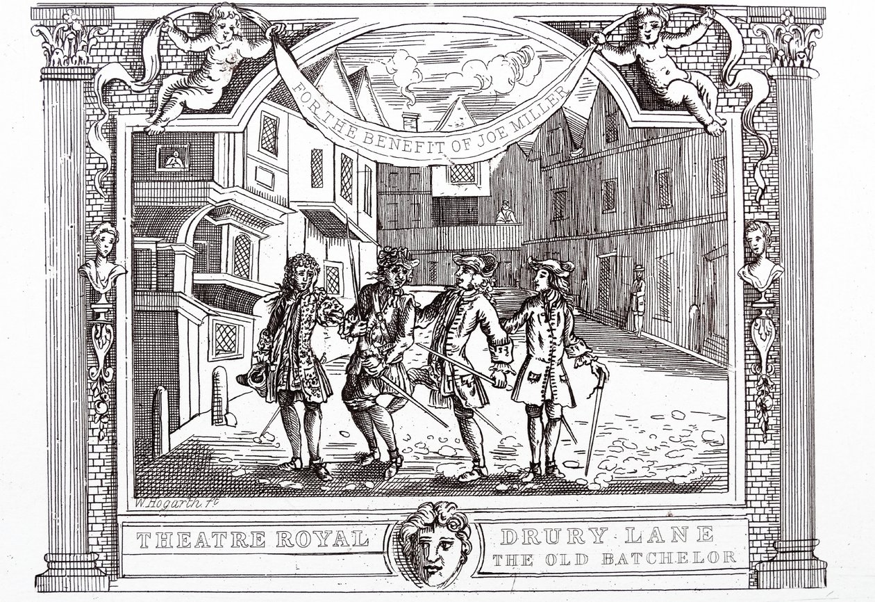 Comedia con el Médico Farsante en Beneficio del Autor de la Farsa de William Hogarth
