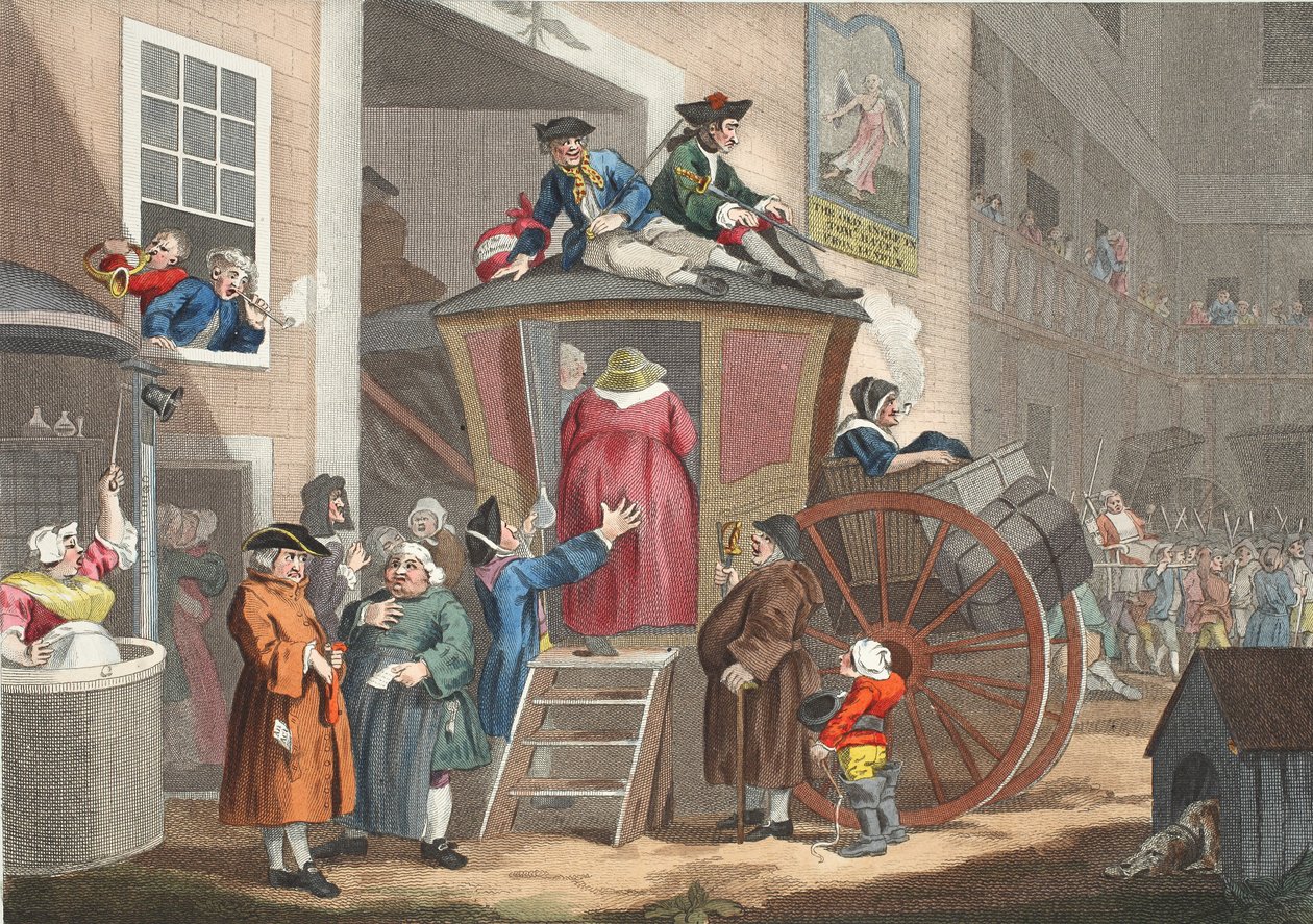 Country Inn Yard, ilustración de 