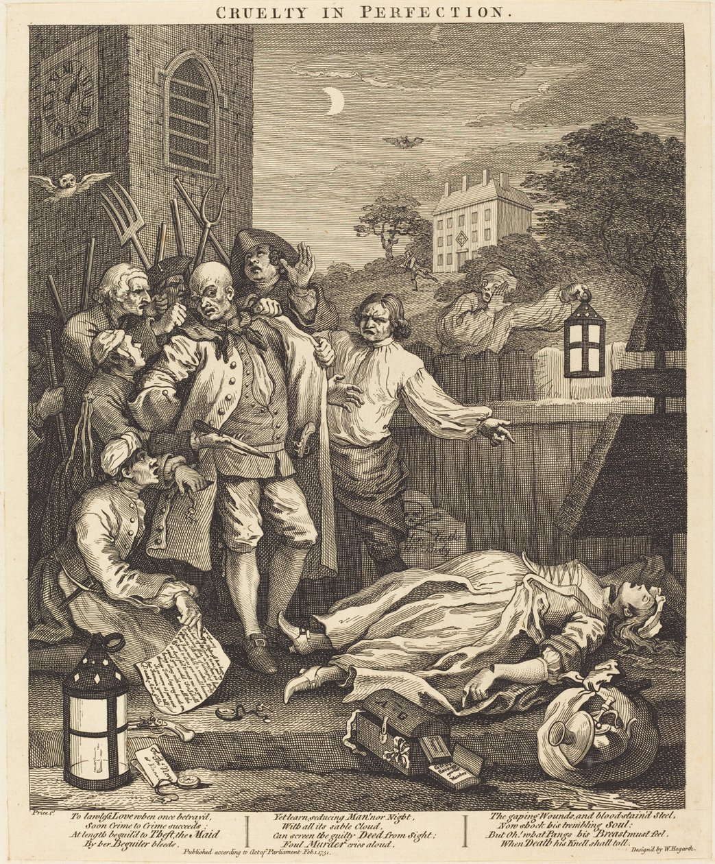 Crueldad en perfección de William Hogarth