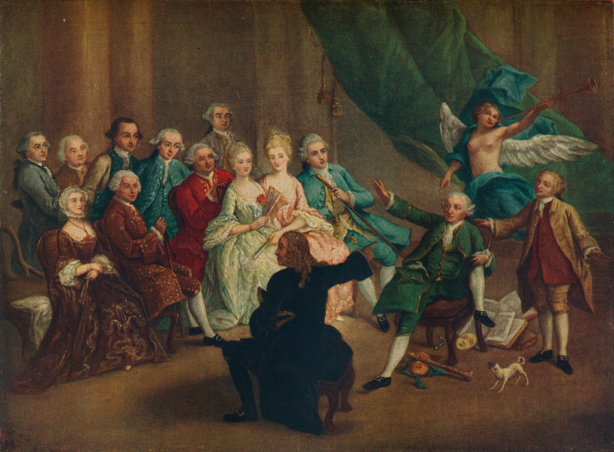 David Garrick en el Cuarto Verde, siglo XVIII de William Hogarth