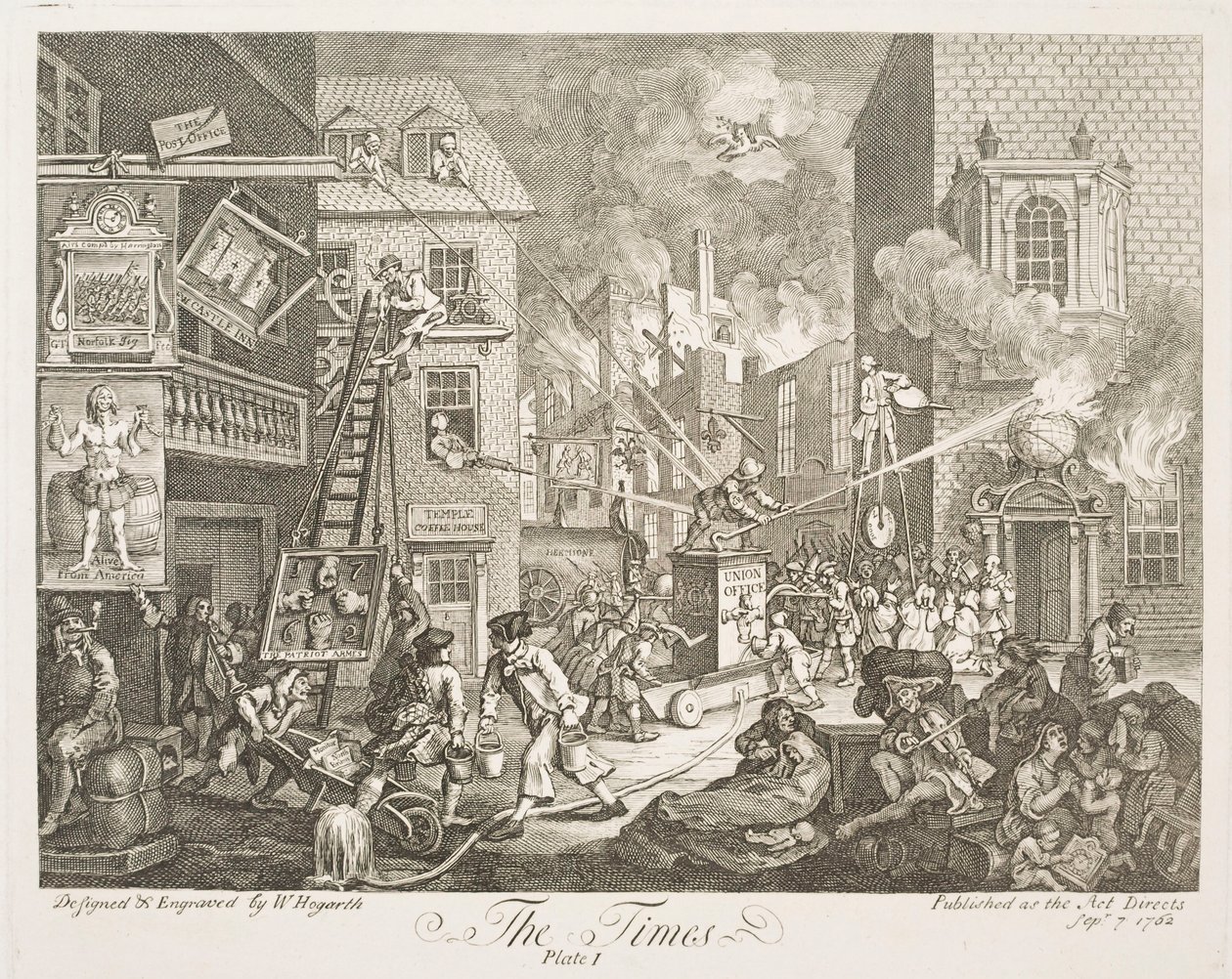 El tiempo (lámina 1) de William Hogarth