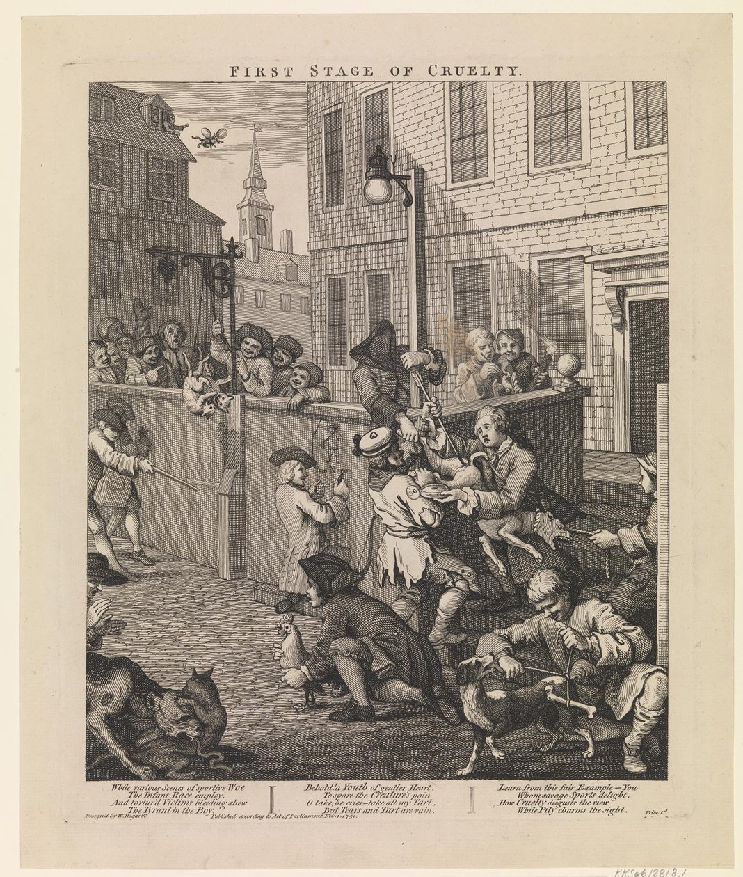 Primera etapa de la crueldad de William Hogarth