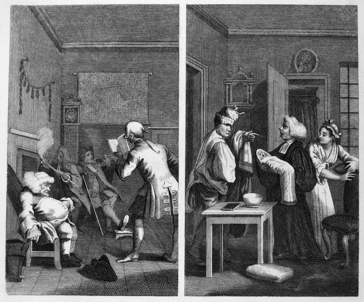 Frontispicio de Tristram Shandy de William Hogarth