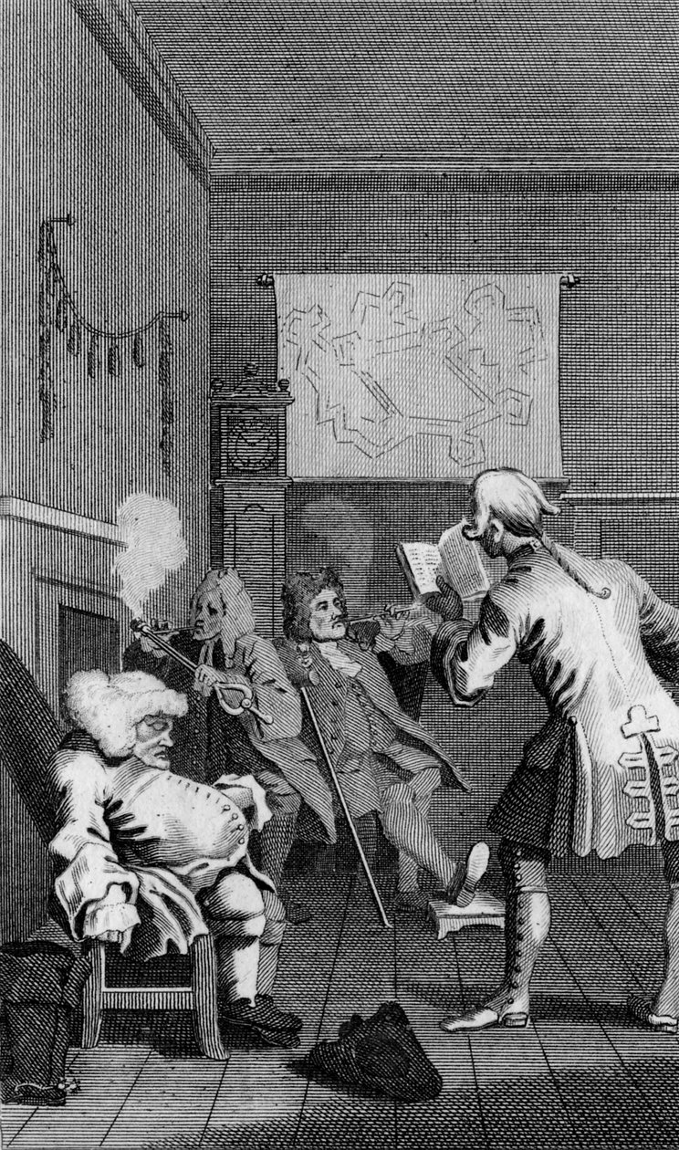 Frontispicio de Tristram Shandy de William Hogarth