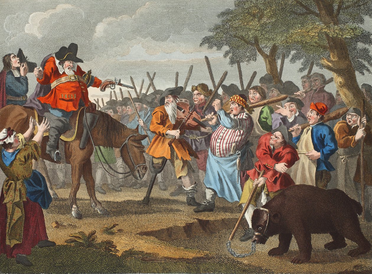 La primera aventura de Hudibras, de "Hudibras" de Samuel Butler de William Hogarth