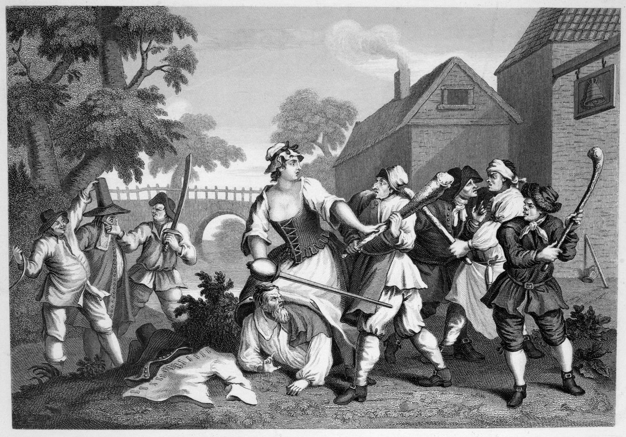 Hudibras, el caballero se somete a Trulla de William Hogarth