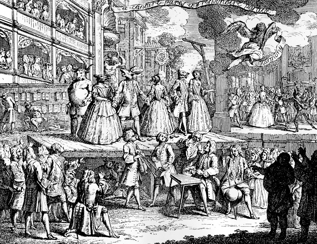 Si los encantos de la música pueden cautivar corazones, 1730 de William Hogarth