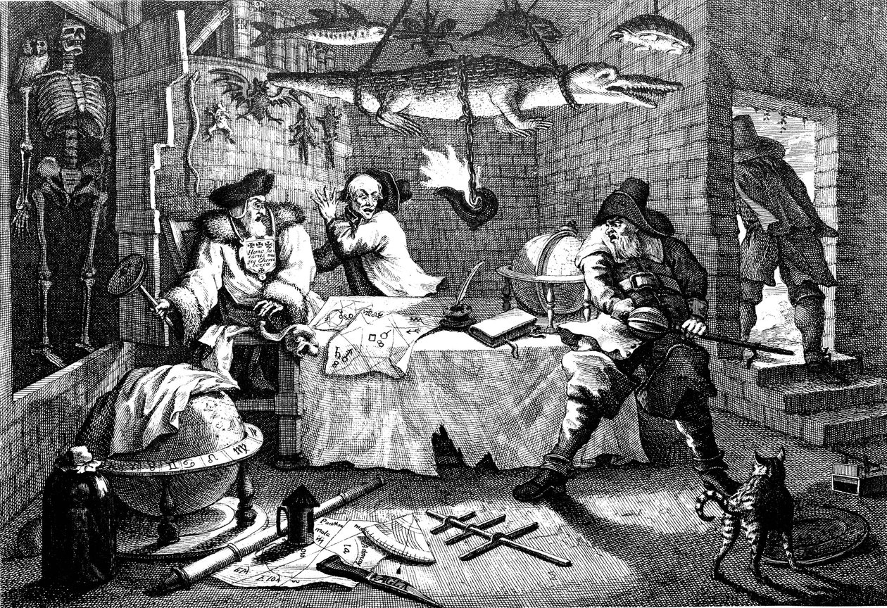 Ilustración del poema Hudibras, de Samuel Butler, 1726 de William Hogarth