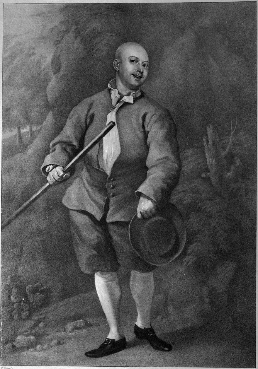 John Broughton, grabado por F. Ross, 1842 de William Hogarth
