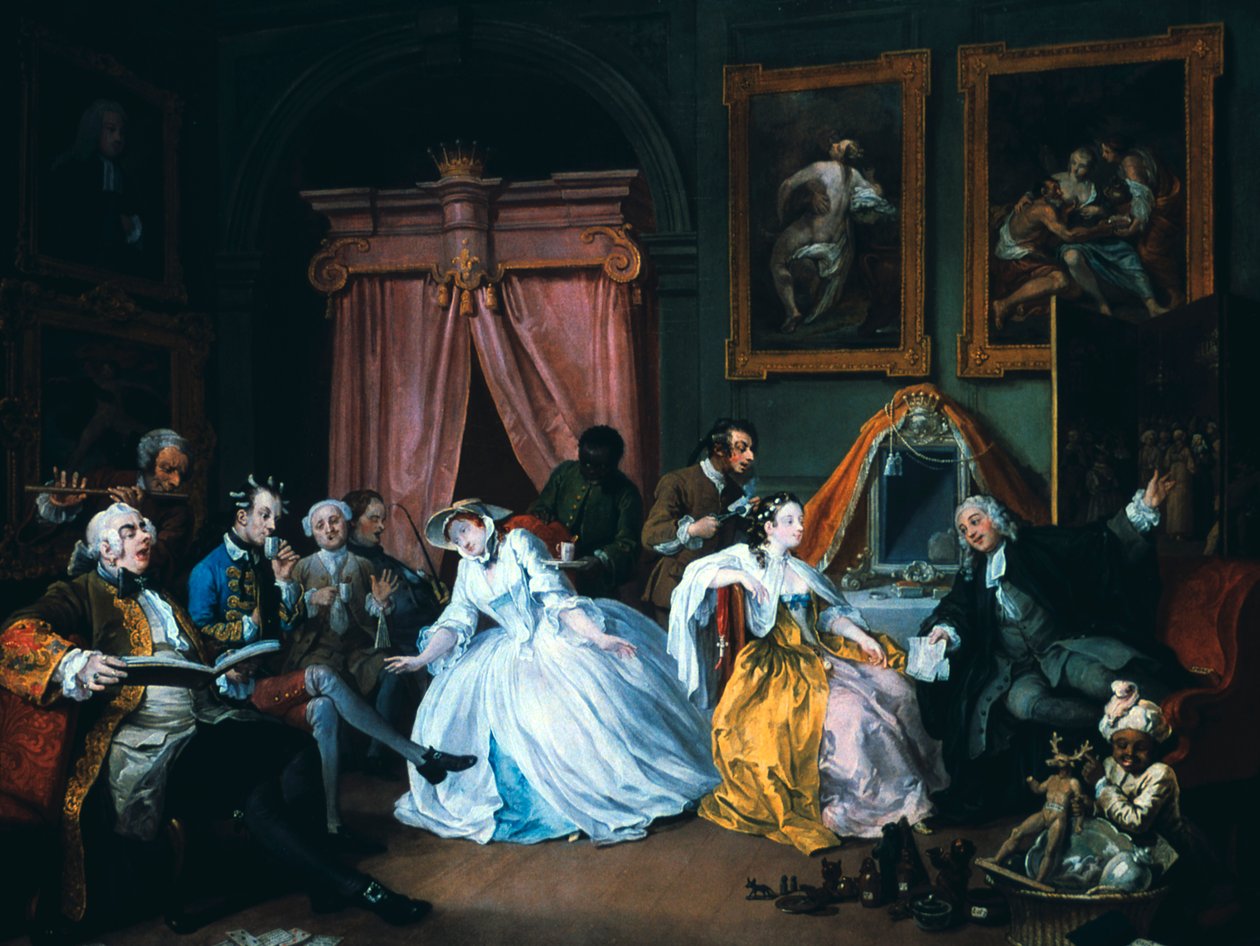 Marriage A-la-Mode: 4. El Tocador de William Hogarth