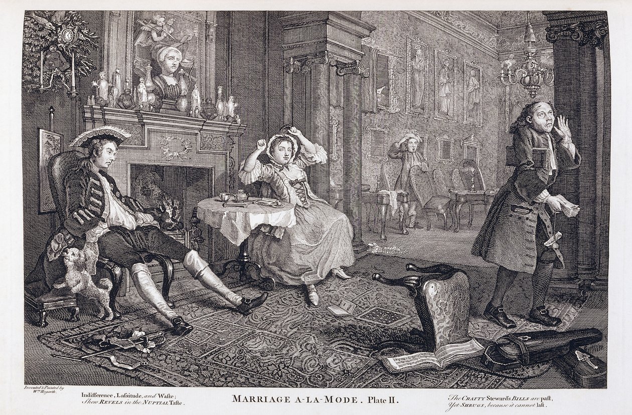 Matrimonio a la moda de William Hogarth
