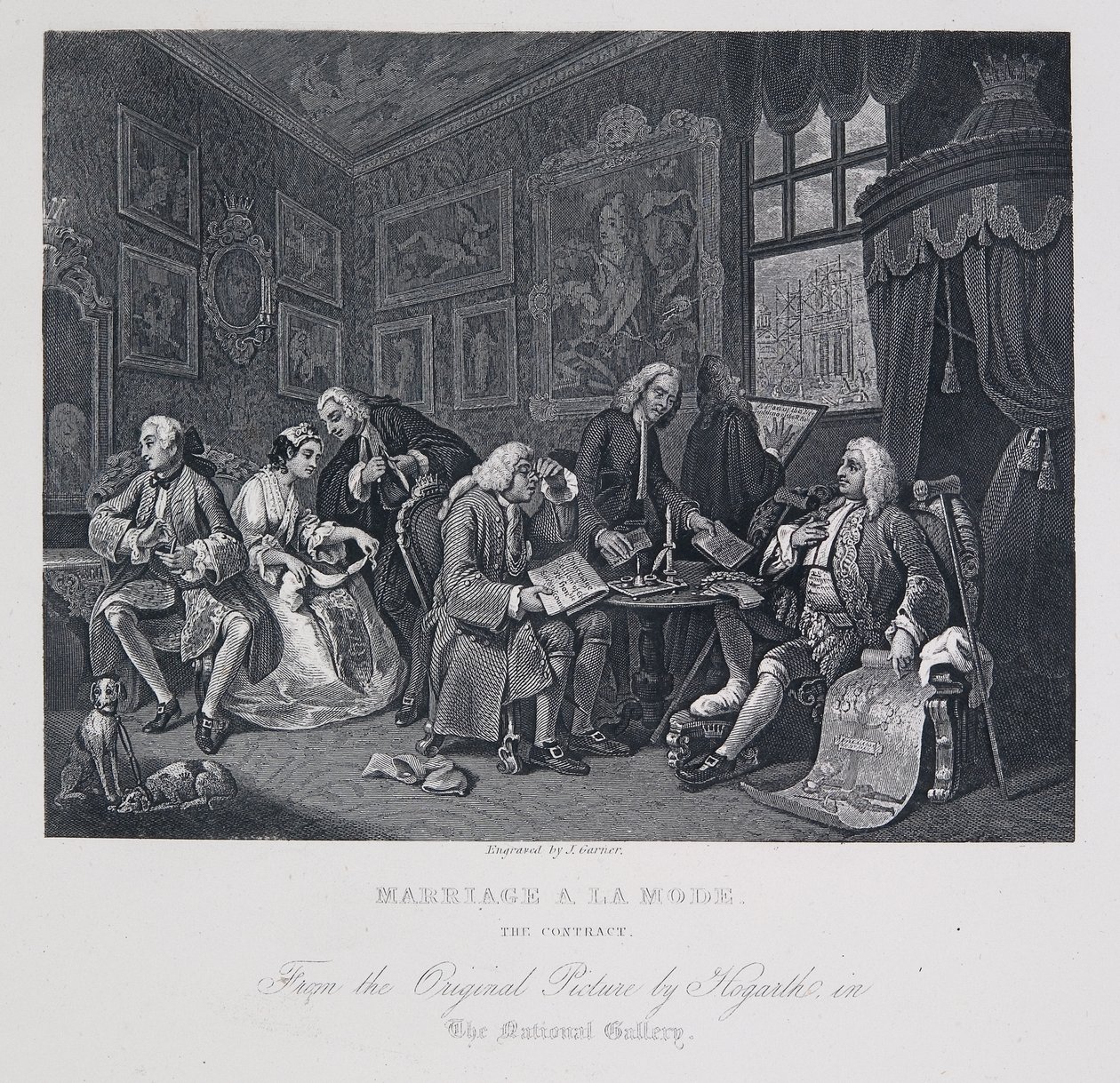 Matrimonio a la moda: el contrato de William Hogarth