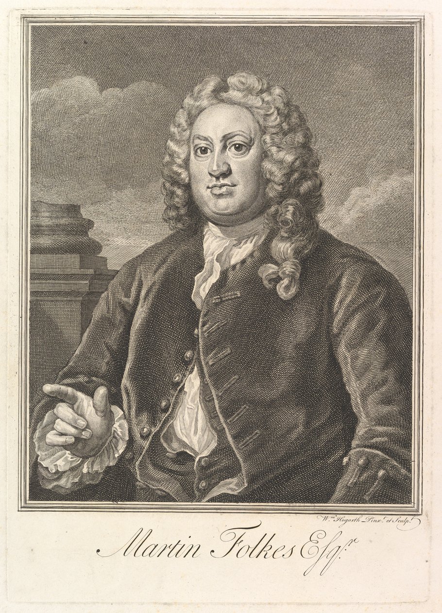 Martin Folkes de William Hogarth