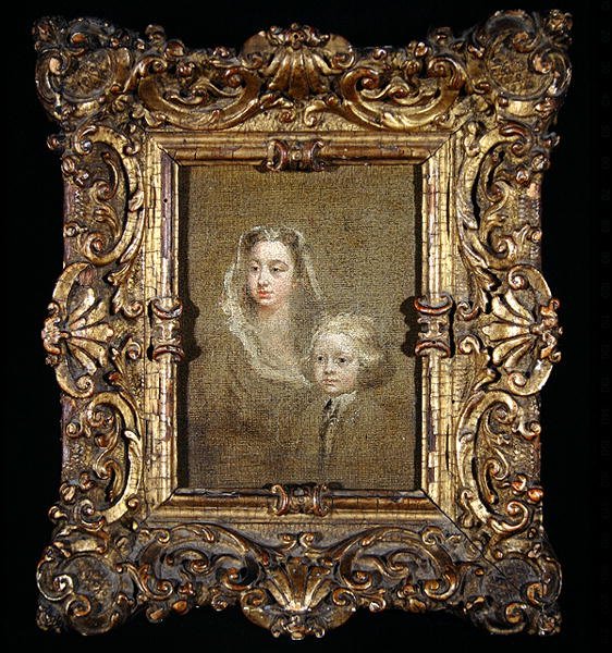 Mary Edwards Hamilton y su hijo, Gerard Anne de William Hogarth