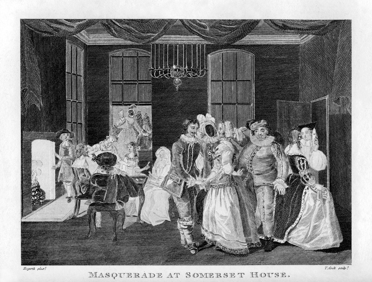 Mascarada en Somerset House por William Hogarth de William Hogarth