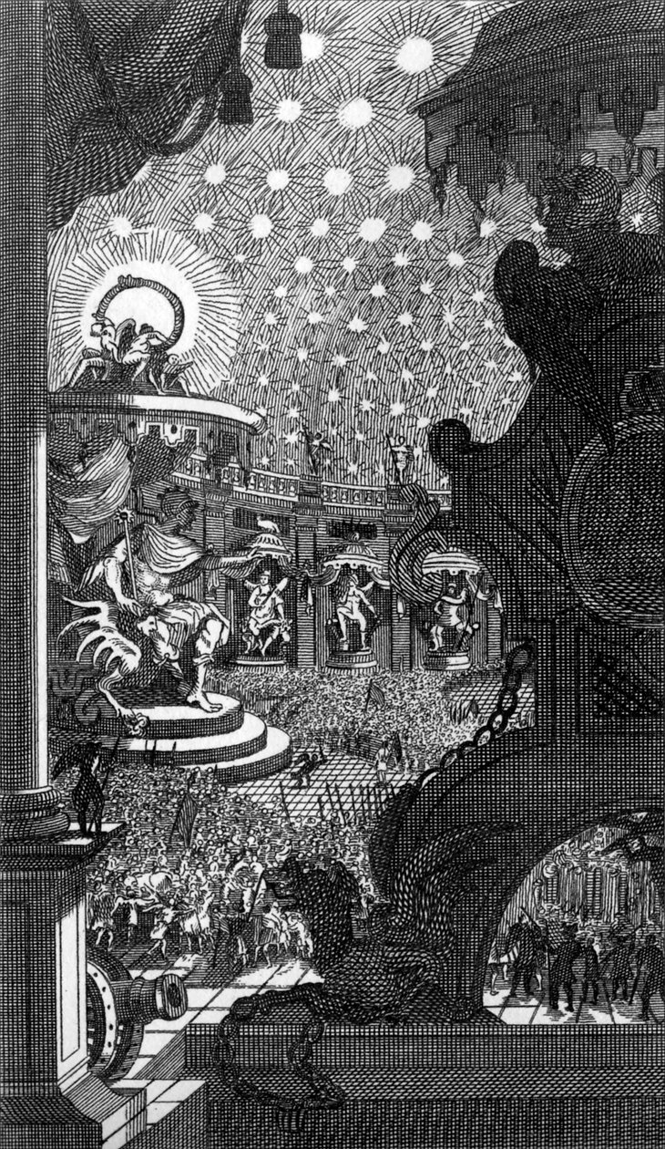 El Paraíso Perdido de Milton de William Hogarth