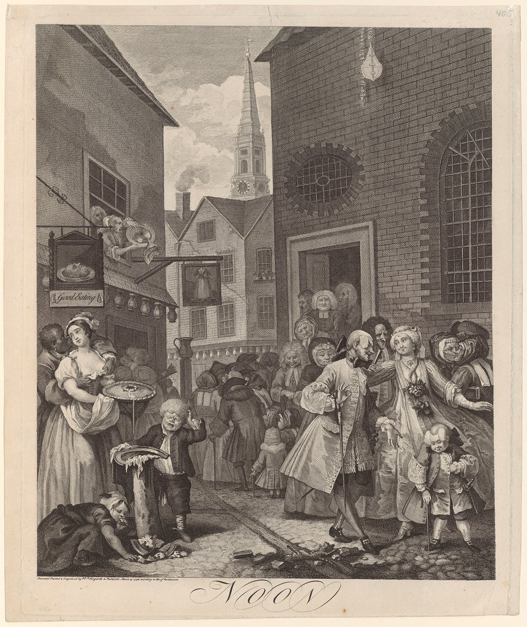 Mediodía de William Hogarth