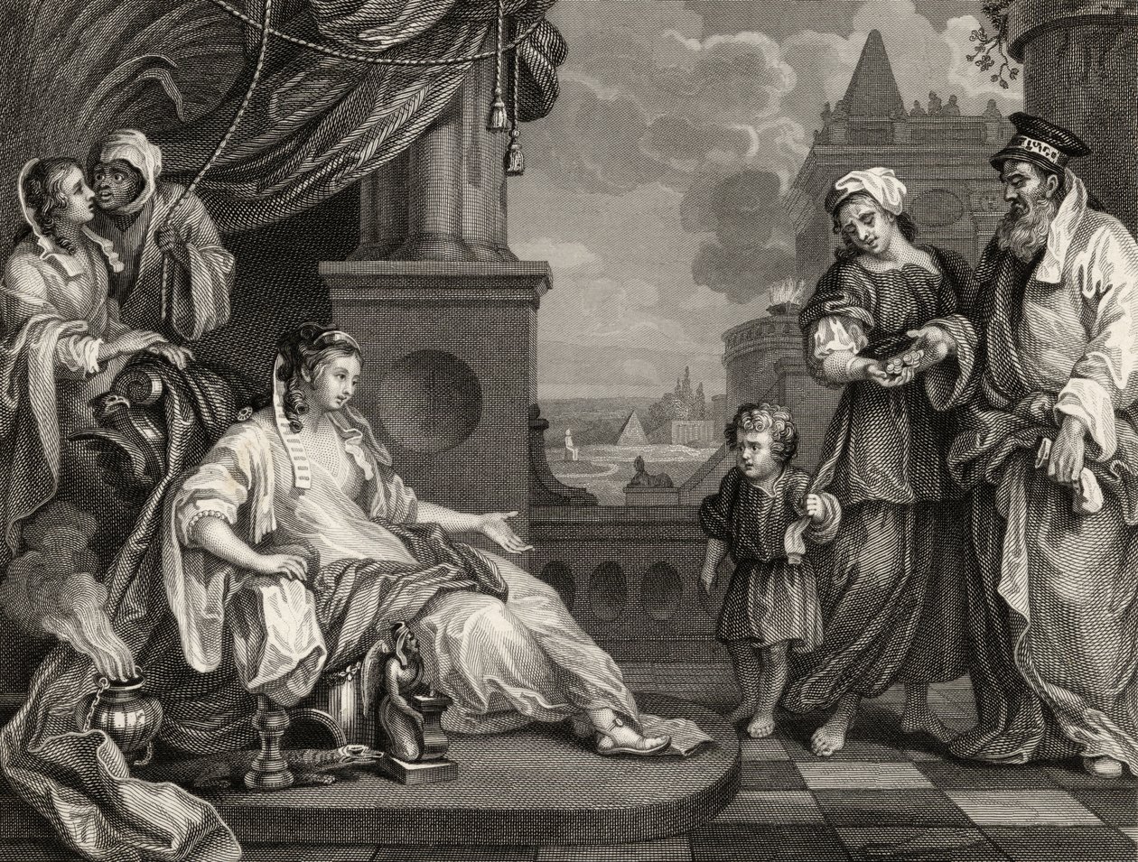Moisés ante la Hija del Faraón, de 