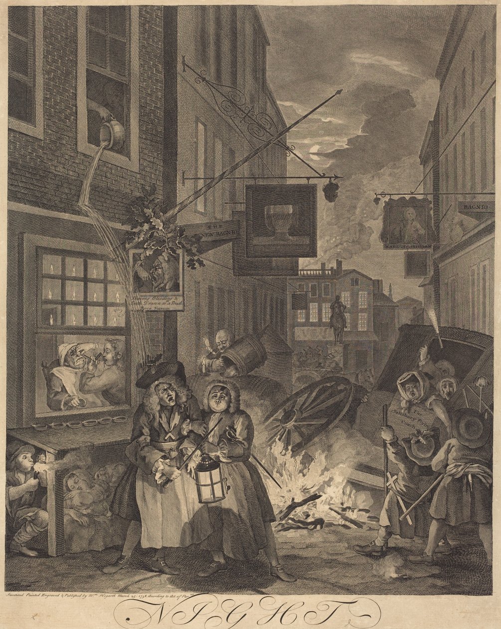 Noche de William Hogarth