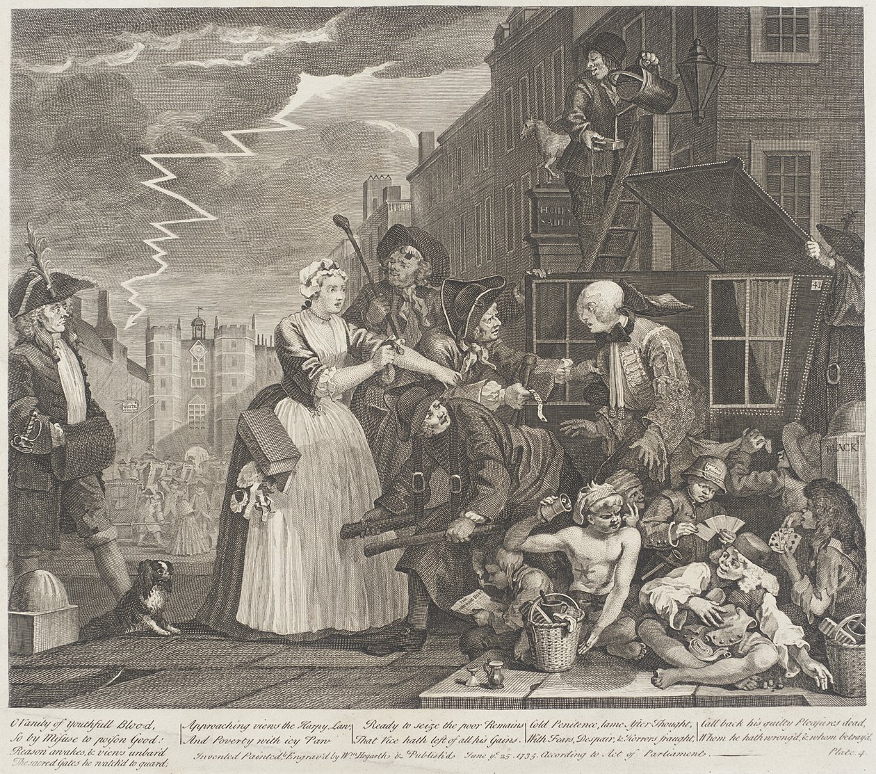 Oh, vanidad de la sangre juvenil de William Hogarth