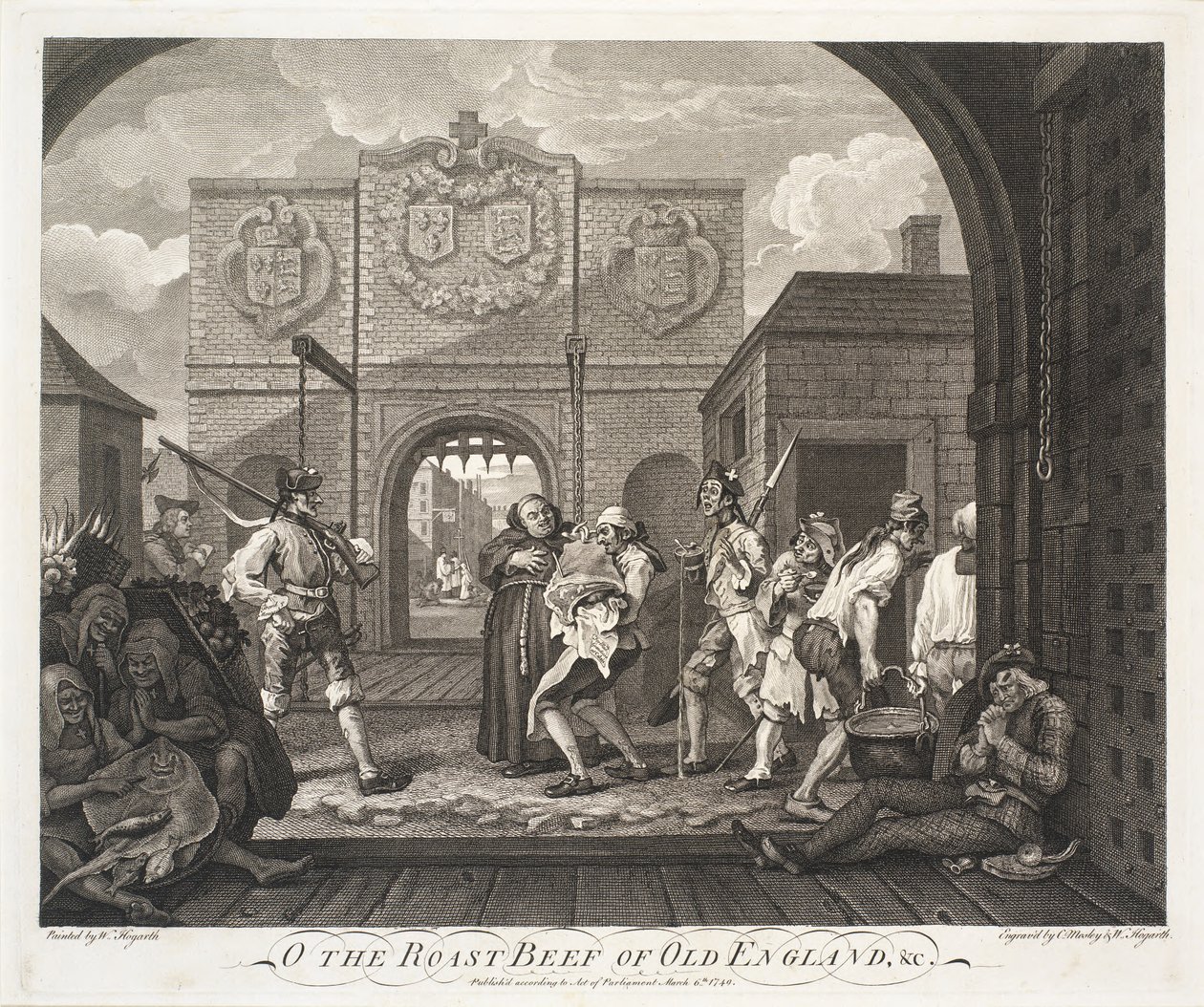Oh el Asado de Res de la Vieja Inglaterra de William Hogarth