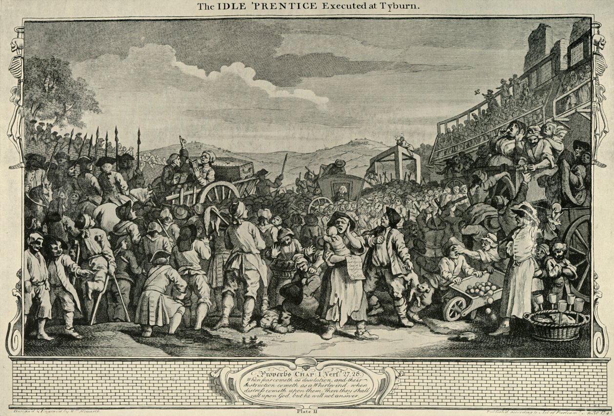 En el camino a Tyburn, 1747, 1925 de William Hogarth