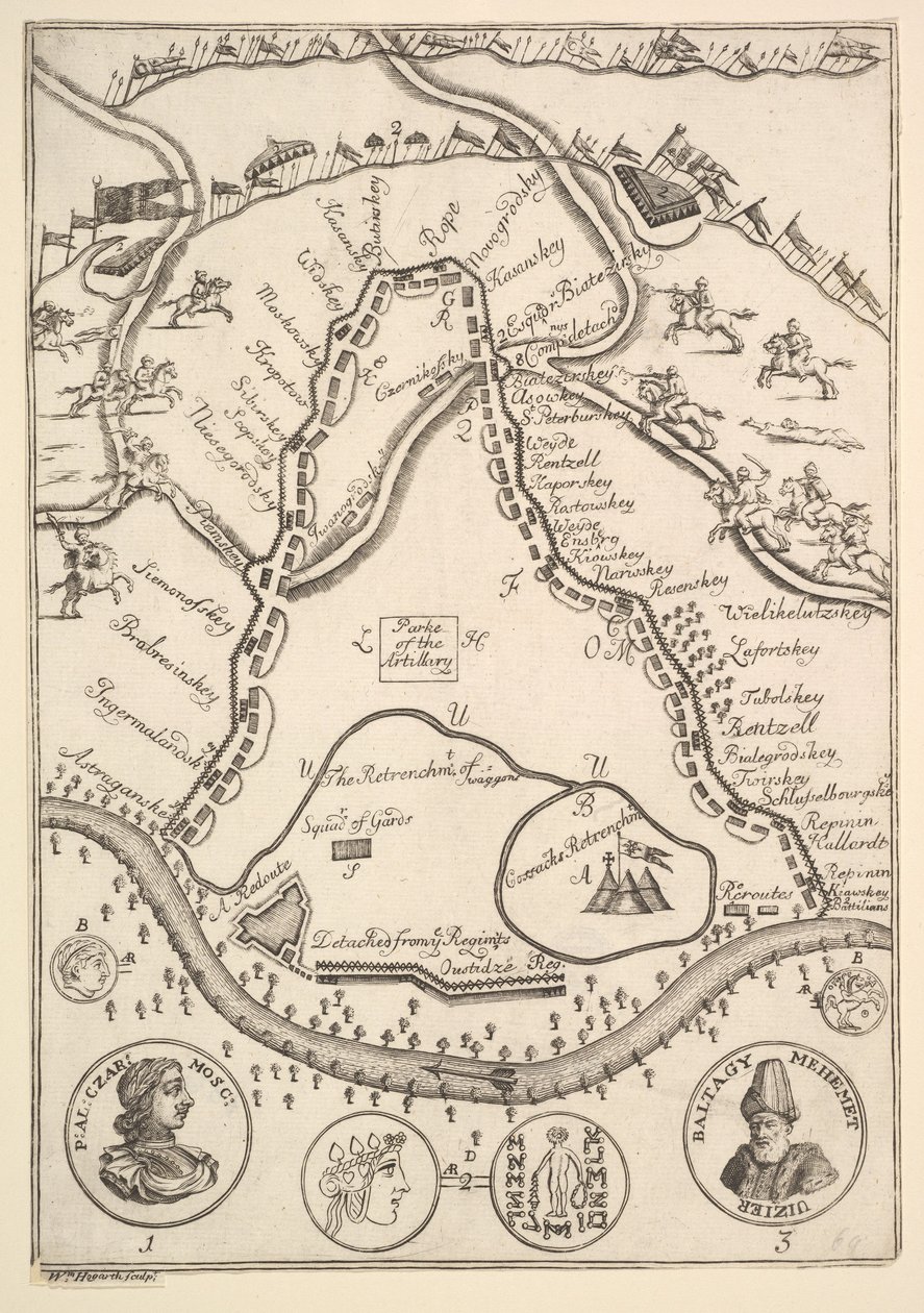 Parke of the Artillary Aubry de La Mottrayes Travels throughout Europe, Asia and int..., 1723-24 de William Hogarth