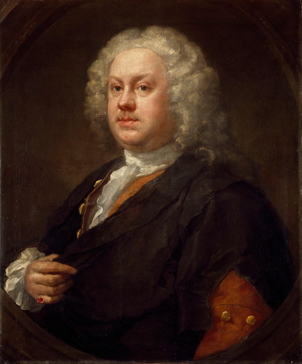 Retrato de Benjamin Hoadly (1706-1757), médico y dramaturgo de William Hogarth
