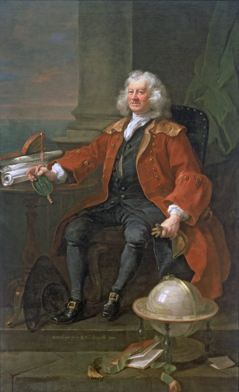 Retrato del Capitán Coram, 1740 de William Hogarth