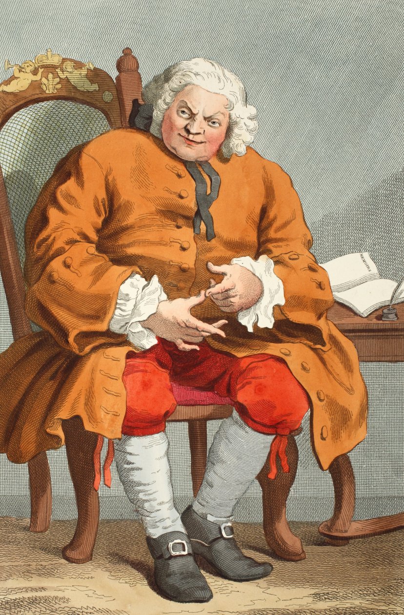 Retrato de Simon Fraser, Lord Lovat, 25 de agosto de 1746, ilustración de 