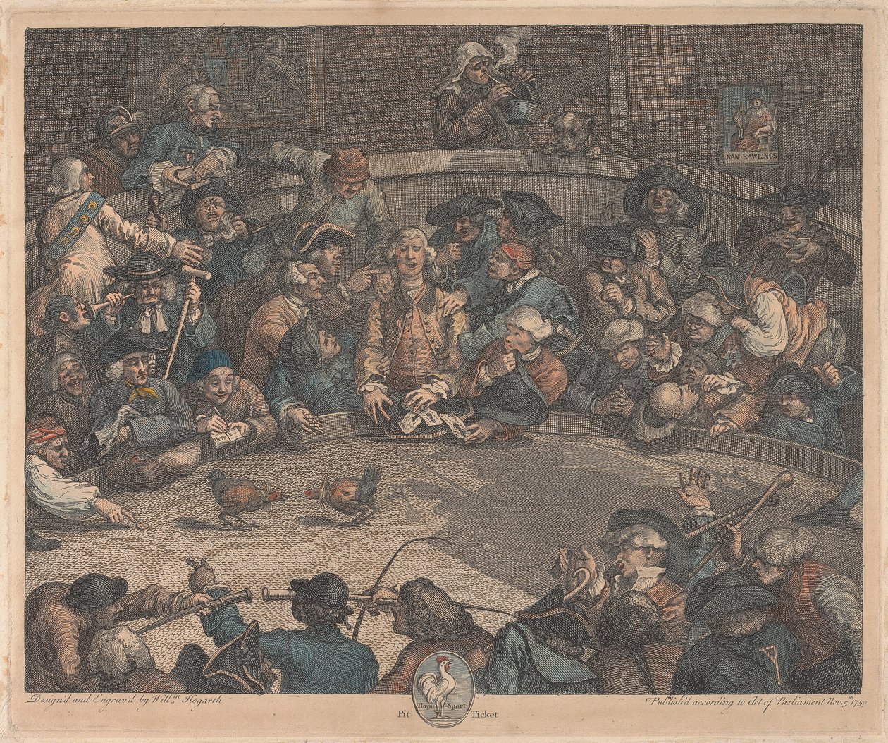 Royal Sport, Pit Ticket de William Hogarth