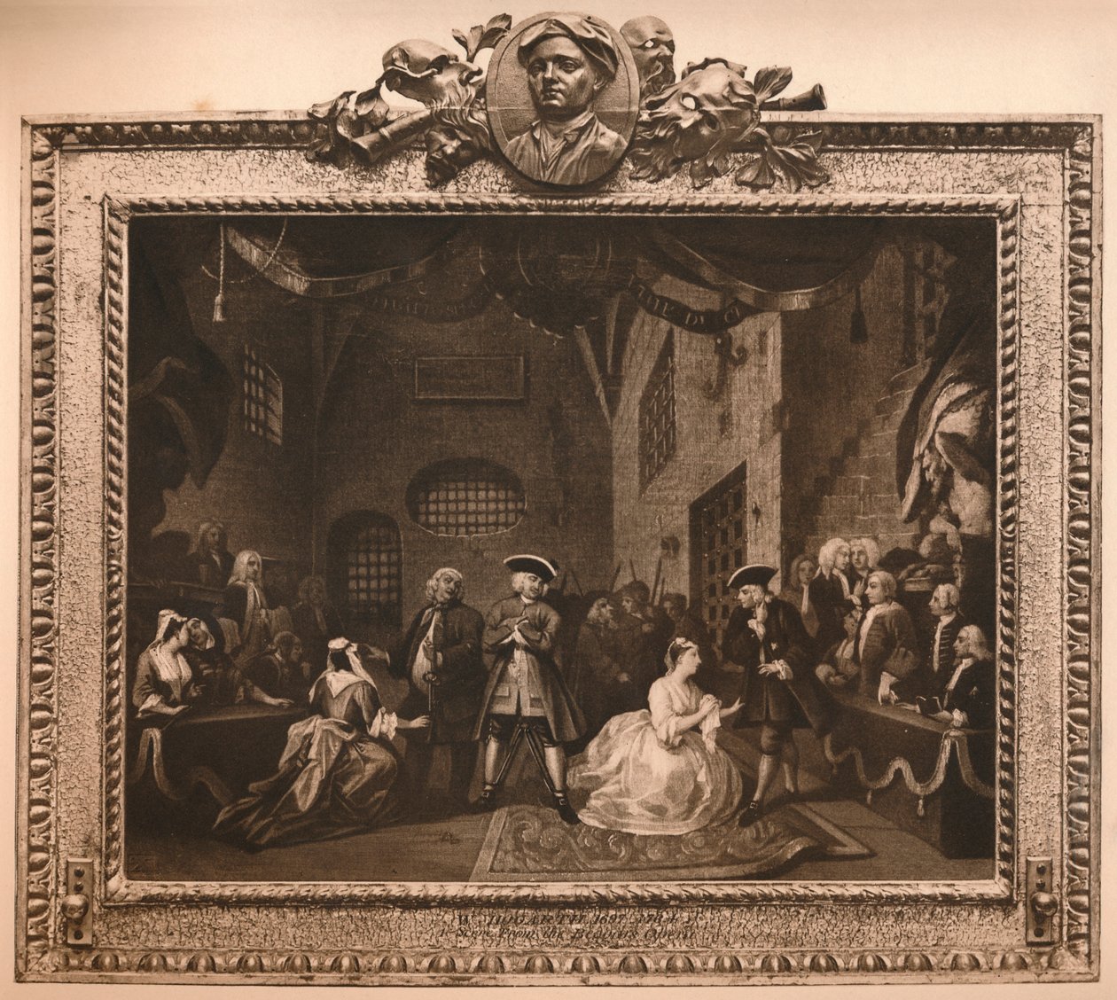 Escena de La Ópera del Mendigo VI, 1731 de William Hogarth