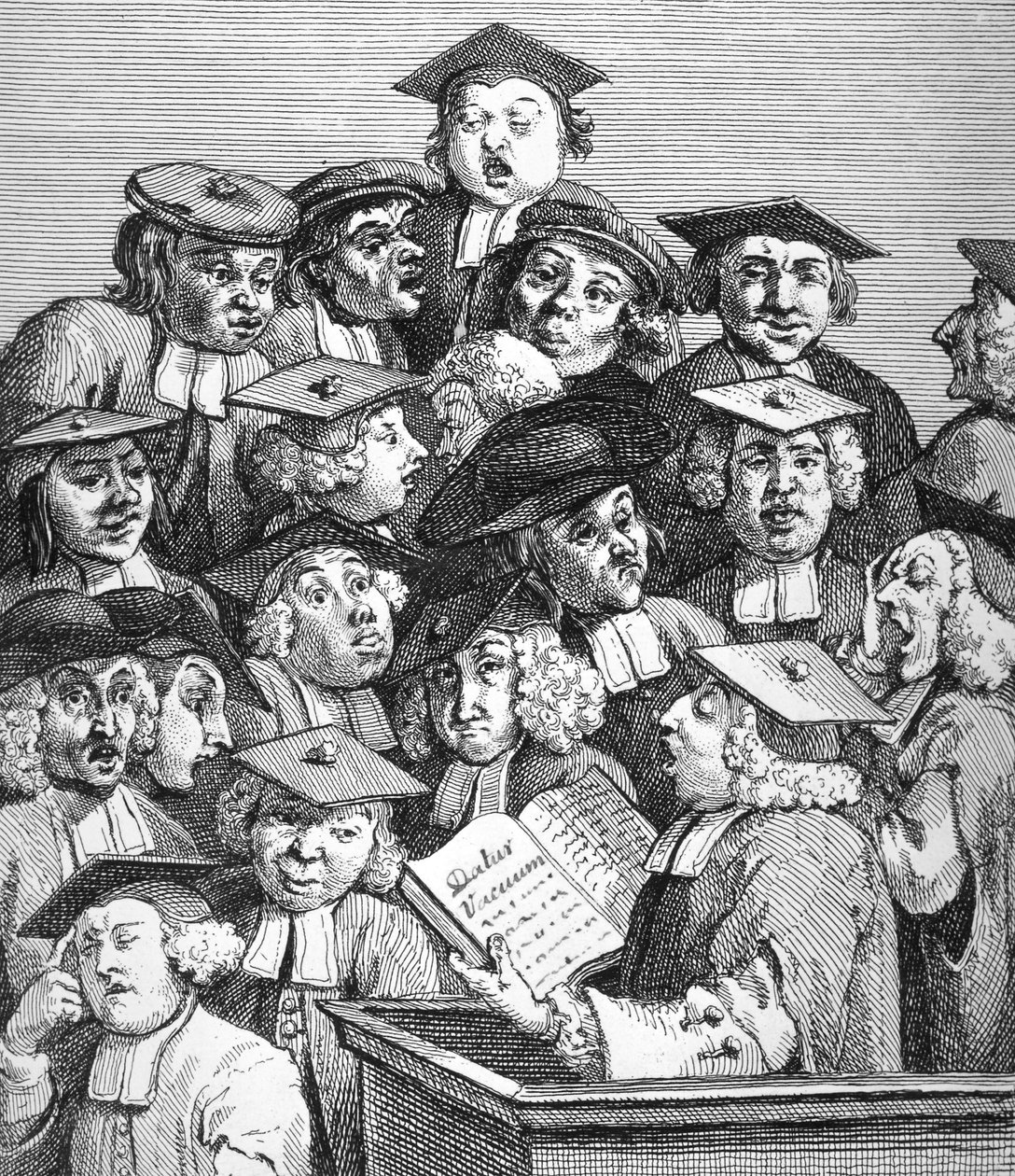 Eruditos en una conferencia, 20 de enero de 1736-37 de William Hogarth