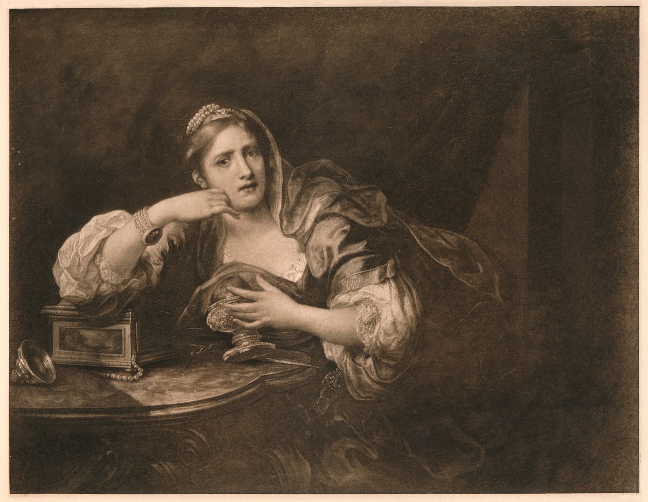 Sigismunda llorando sobre el corazón de Guiscardo, 1759 de William Hogarth