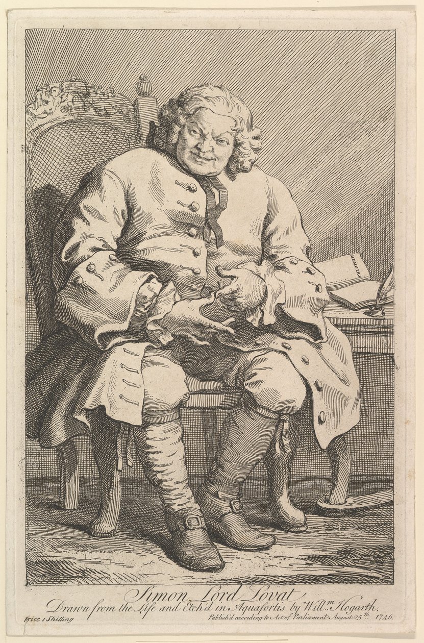 Simon Lord Lovat, 1746 de William Hogarth