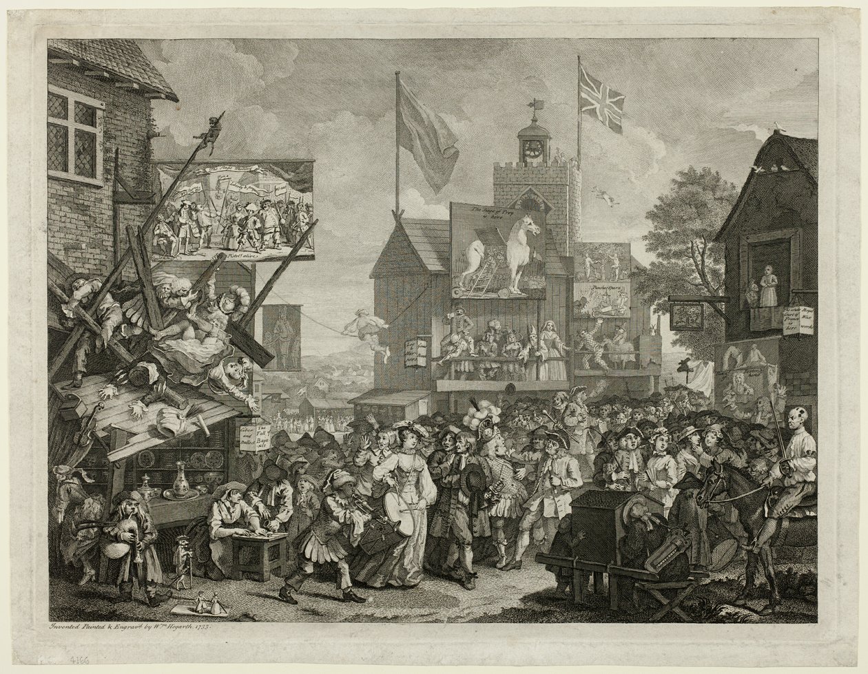 Feria de Southwark de William Hogarth