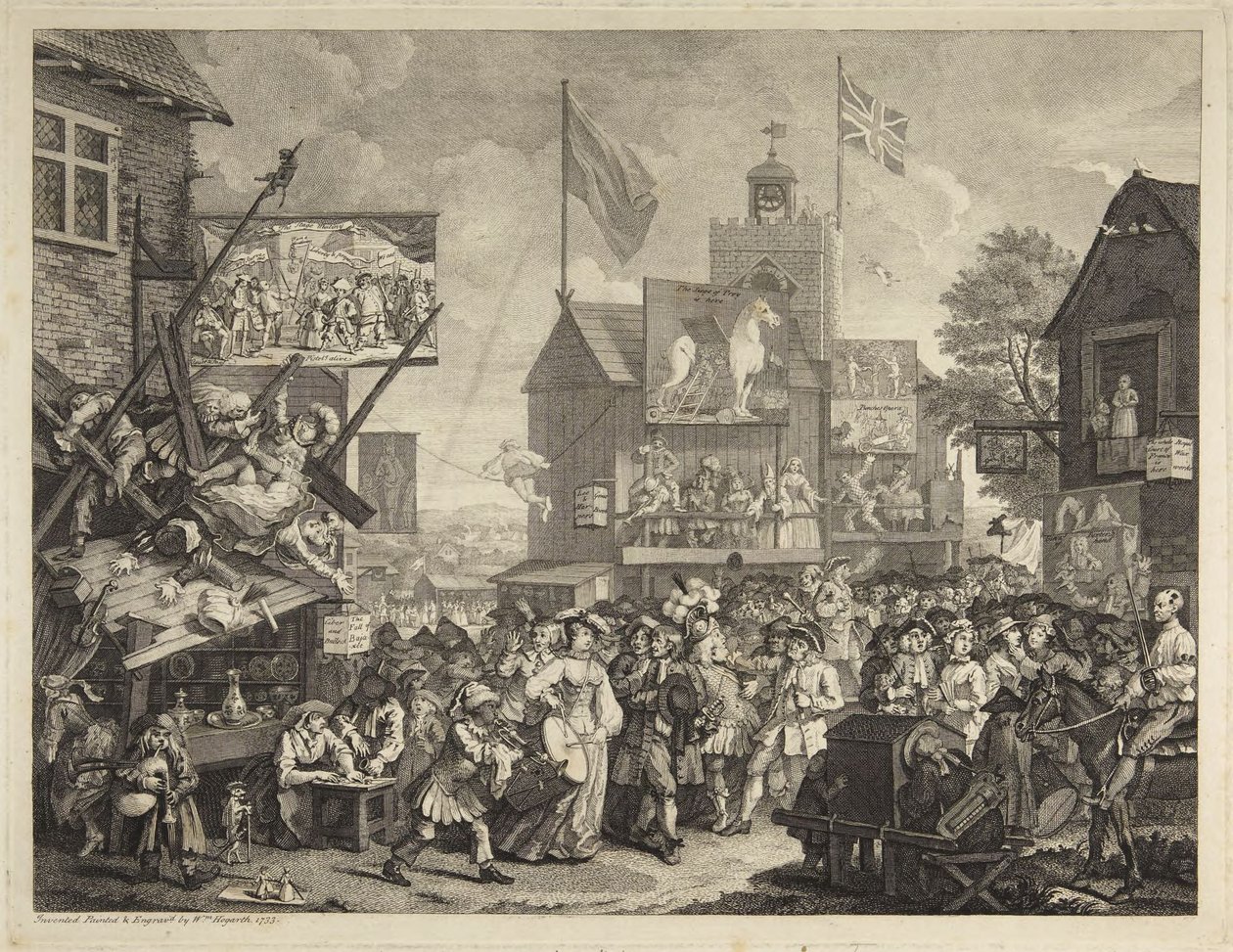 Feria de Southwark de William Hogarth