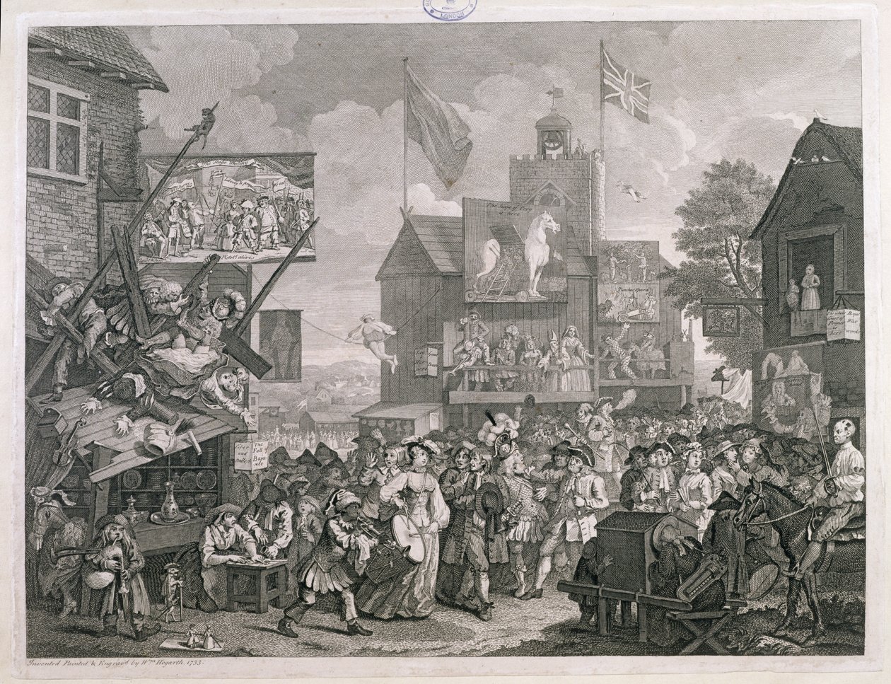Feria de Southwark de William Hogarth