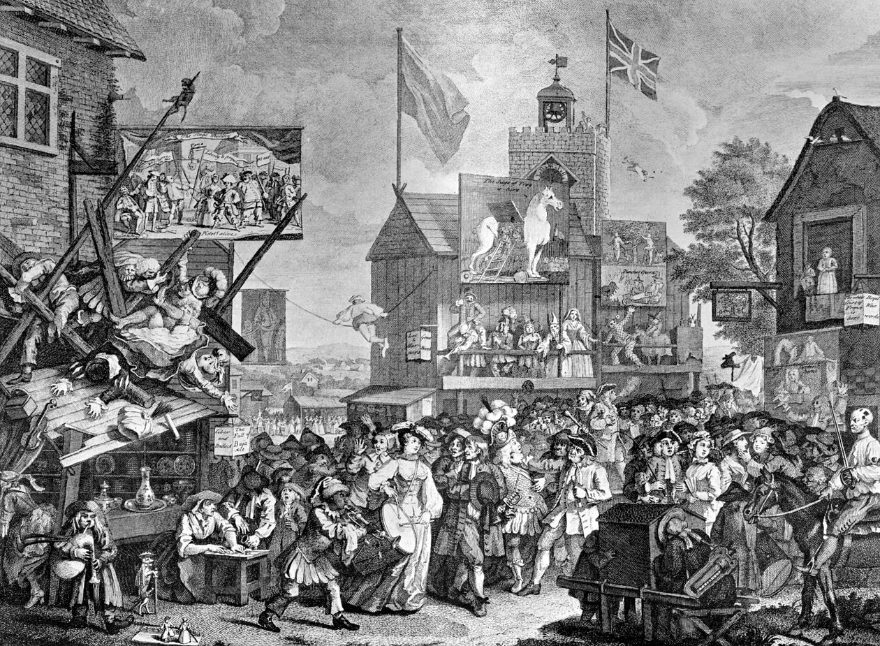 Feria de Southwark, 1733 de William Hogarth